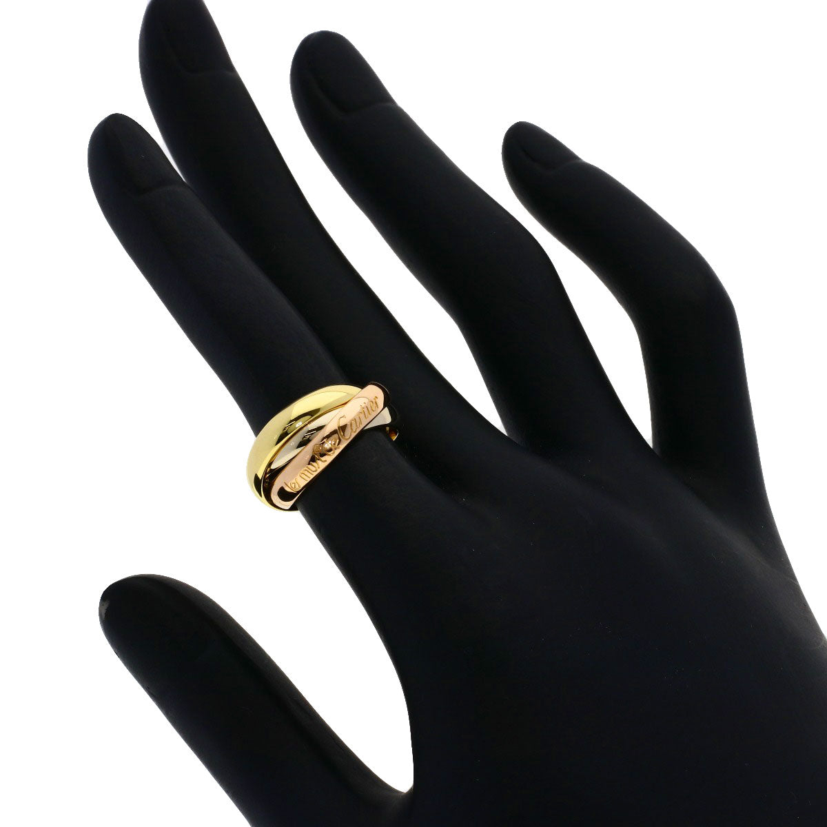 CARTIER Trinity #47 Ring K18 Yellow Gold 18K Pink GoldLadies [Used]