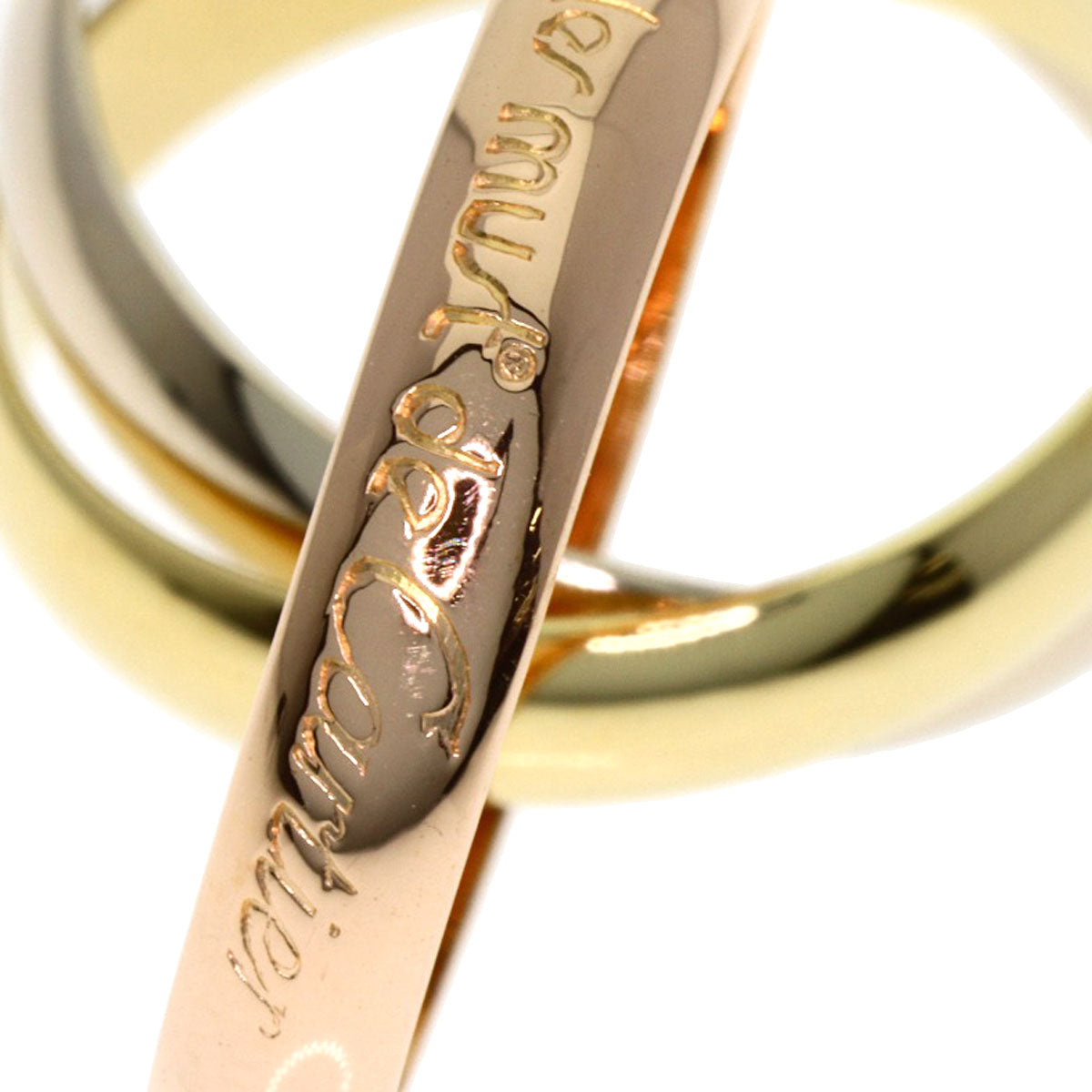 CARTIER Trinity #49 Ring K18 Yellow Gold K18 White GoldLadies [Used]