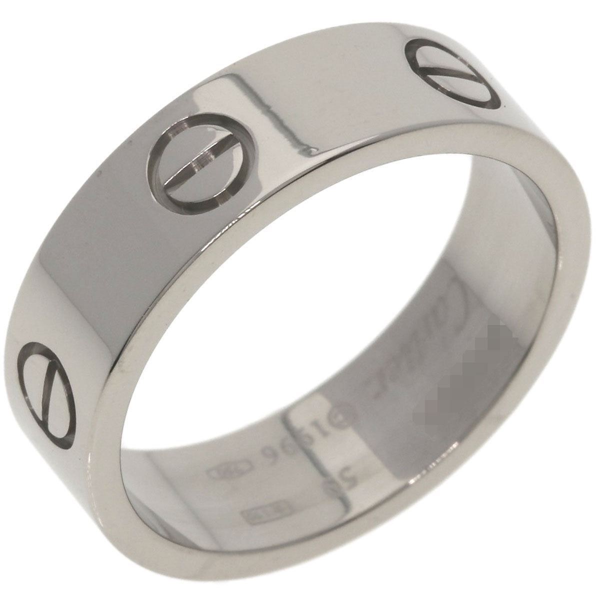 CARTIER love ring #59 Ring K18 White Gold Ladies [Used]
