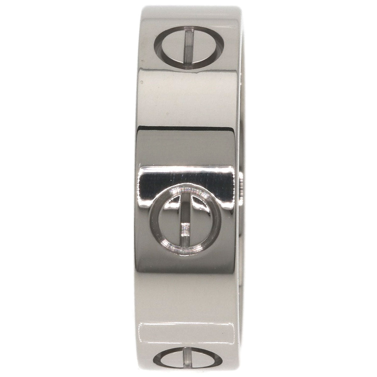 CARTIER love ring #59 Ring K18 White Gold Ladies [Used]