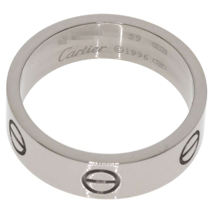 CARTIER love ring #59 Ring K18 White Gold Ladies [Used]