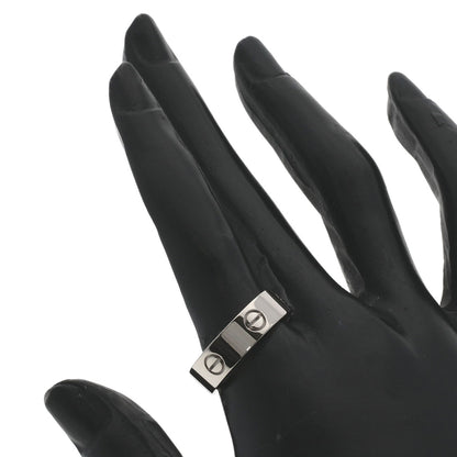 CARTIER love ring #59 Ring K18 White Gold Ladies [Used]