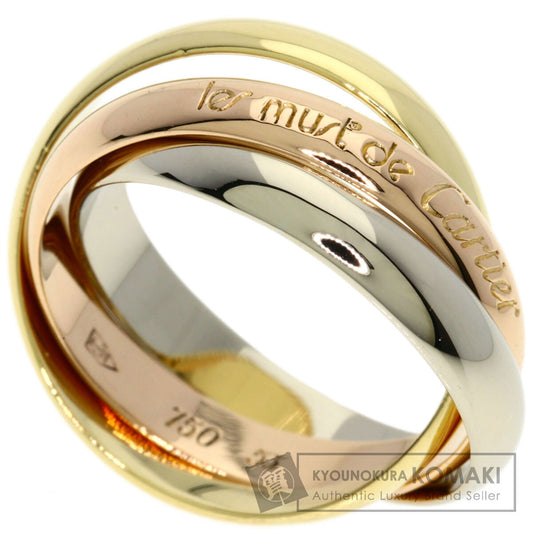 CARTIER Trinity #53 Ring K18 Yellow Gold 18K Pink GoldLadies [Used]