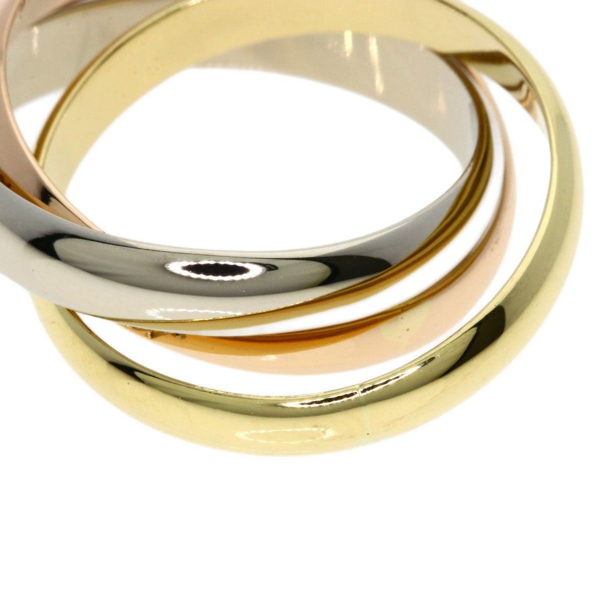 CARTIER Trinity #53 Ring K18 Yellow Gold 18K Pink GoldLadies [Used]