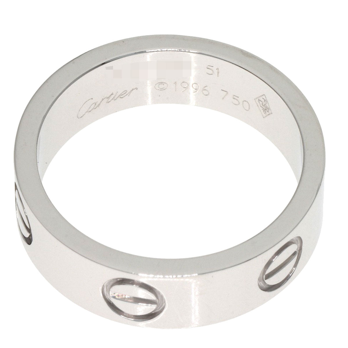 CARTIER Love Ring #51 Ring K18 White Gold Ladies [Used]