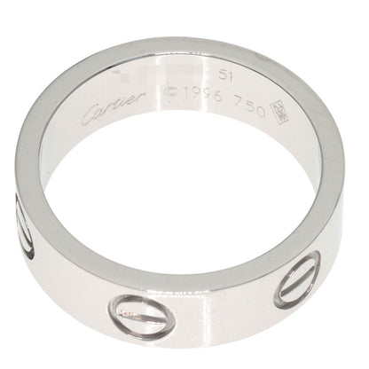 CARTIER Love Ring #51 Ring K18 White Gold Ladies [Used]