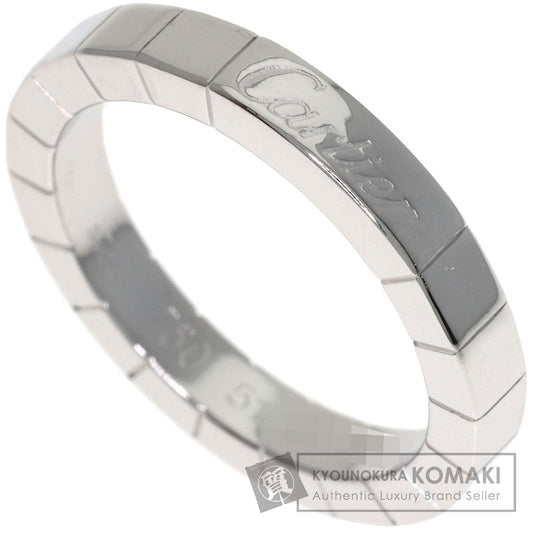 CARTIER Laniere # 51 Ring K18 White Gold Ladies [Used]