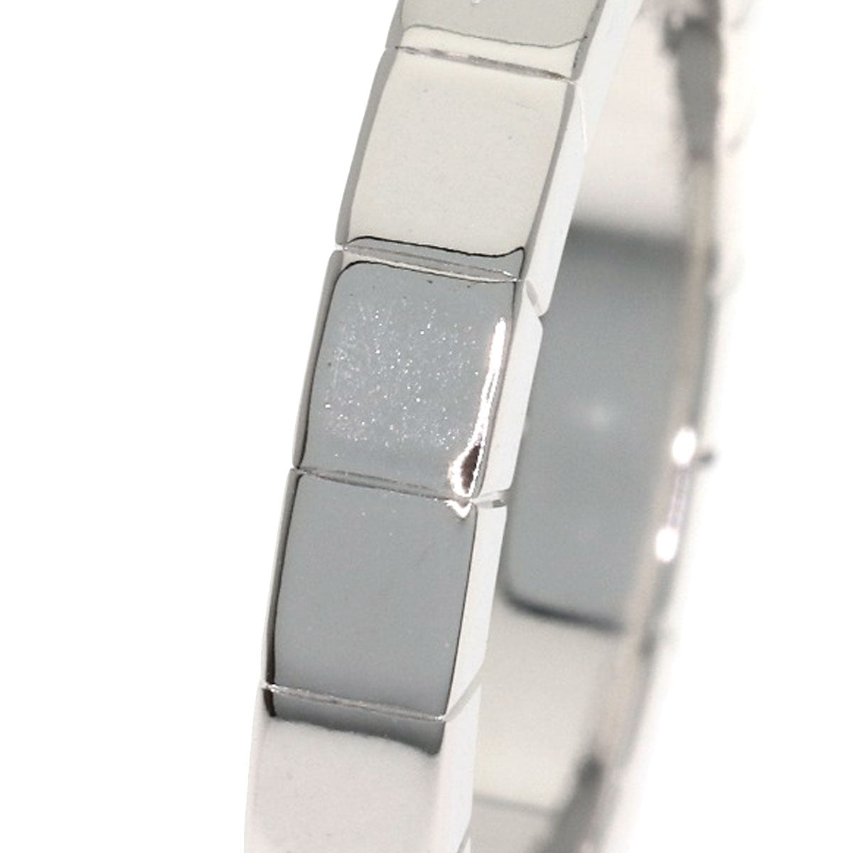 CARTIER Laniere # 51 Ring K18 White Gold Ladies [Used]
