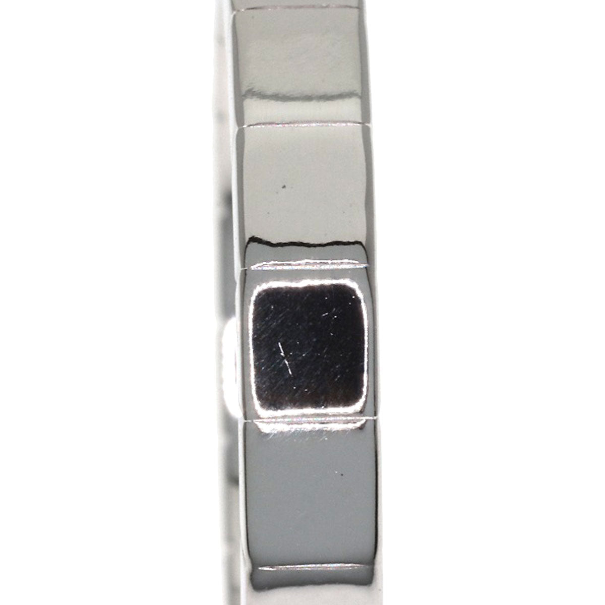 CARTIER Laniere # 51 Ring K18 White Gold Ladies [Used]