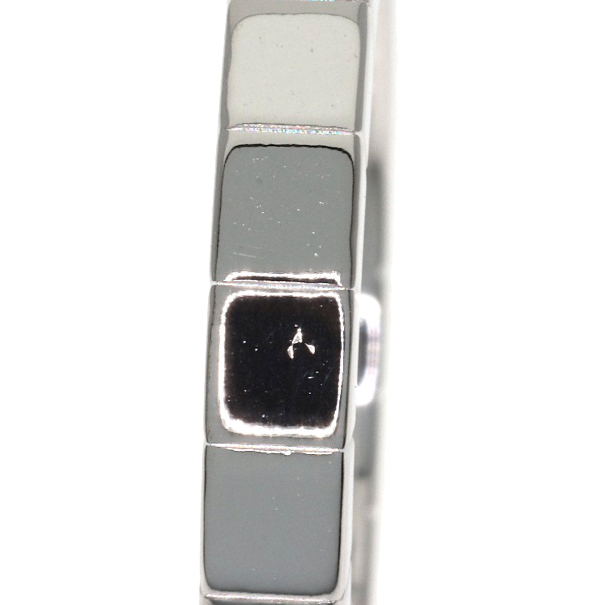 CARTIER Laniere # 51 Ring K18 White Gold Ladies [Used]