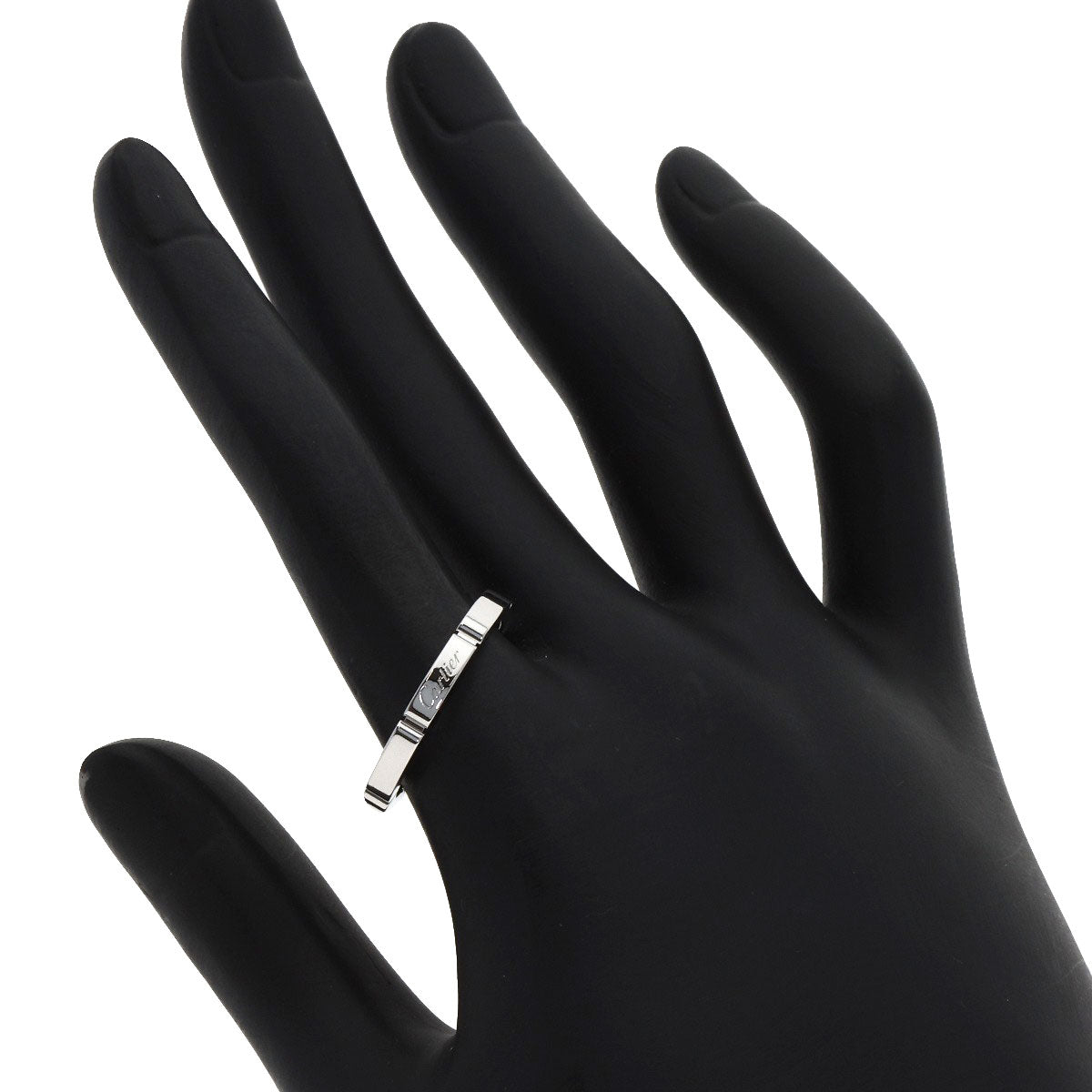 CARTIER Mayon PANTHERE # 57 Ring K18 White Gold Ladies [Used]