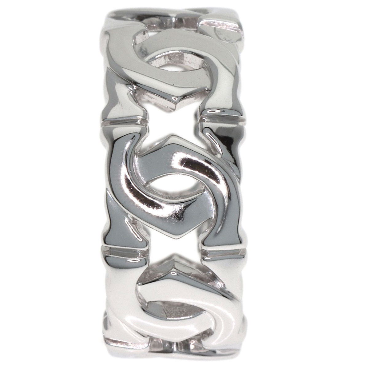 CARTIER Entrelaces Small #51 Ring K18 White Gold Ladies [Used]