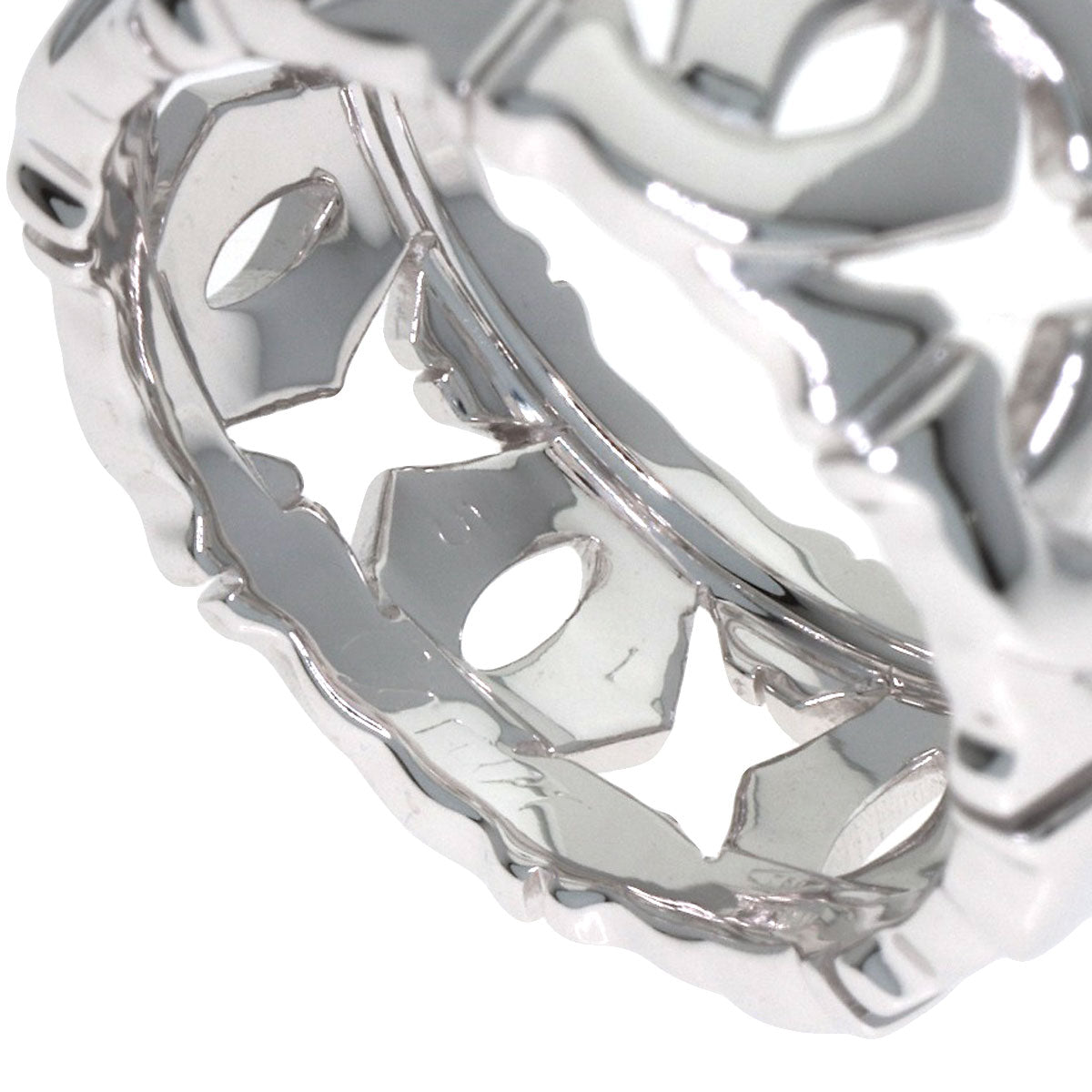 CARTIER Entrelaces Small #51 Ring K18 White Gold Ladies [Used]