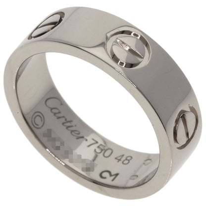 CARTIER love ring #48 Ring K18 White Gold Ladies [Used]