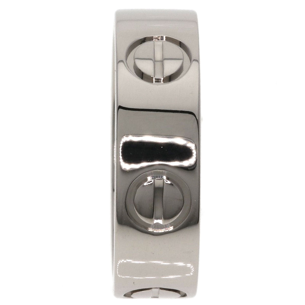 CARTIER love ring #48 Ring K18 White Gold Ladies [Used]