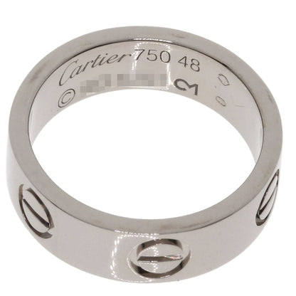 CARTIER love ring #48 Ring K18 White Gold Ladies [Used]