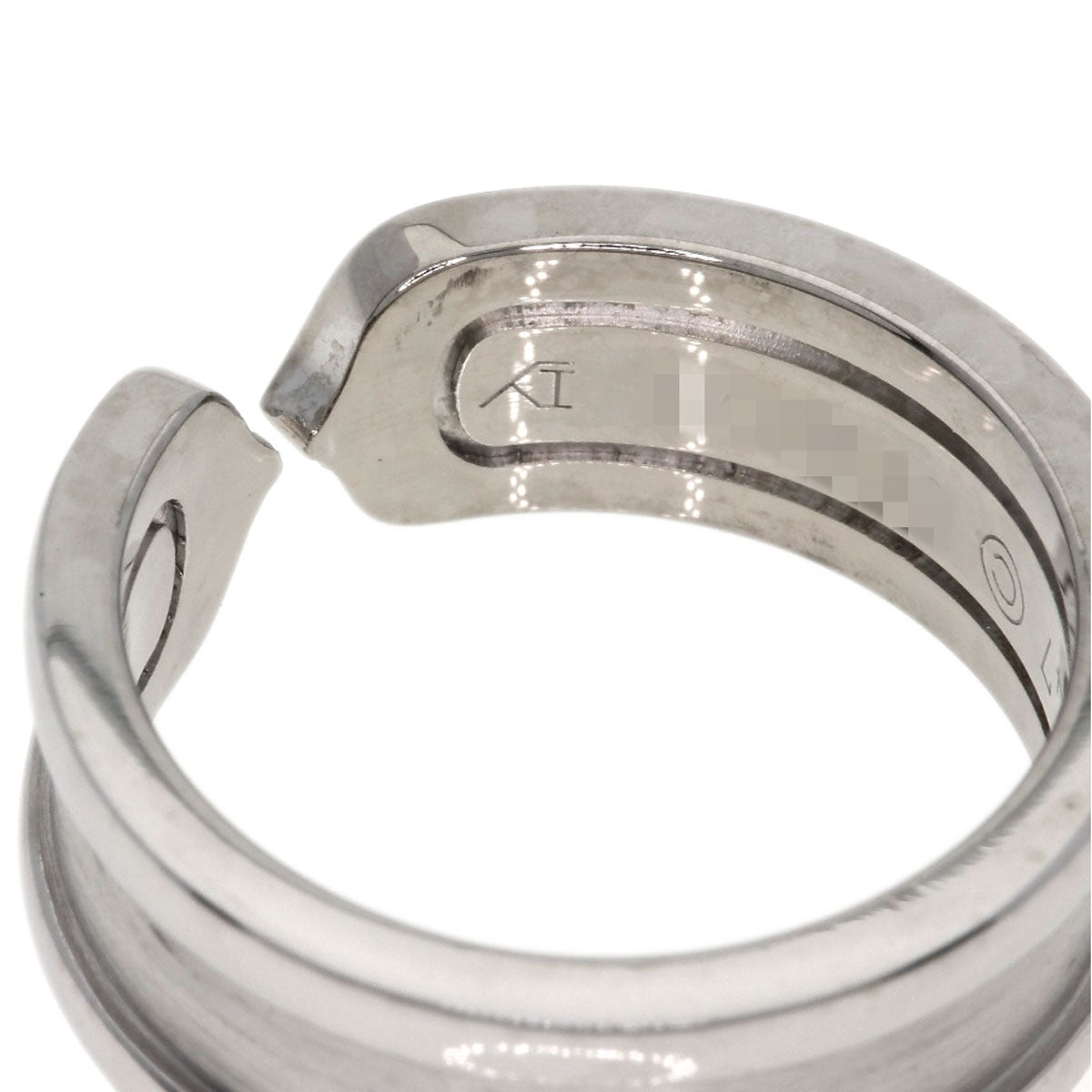 CARTIER C2 Ring SM Diamond #47 Ring K18 White Gold Ladies [Used]