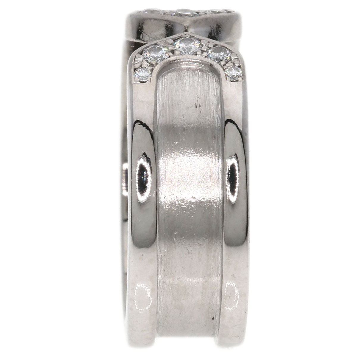 CARTIER C2 Ring SM Diamond #47 Ring K18 White Gold Ladies [Used]