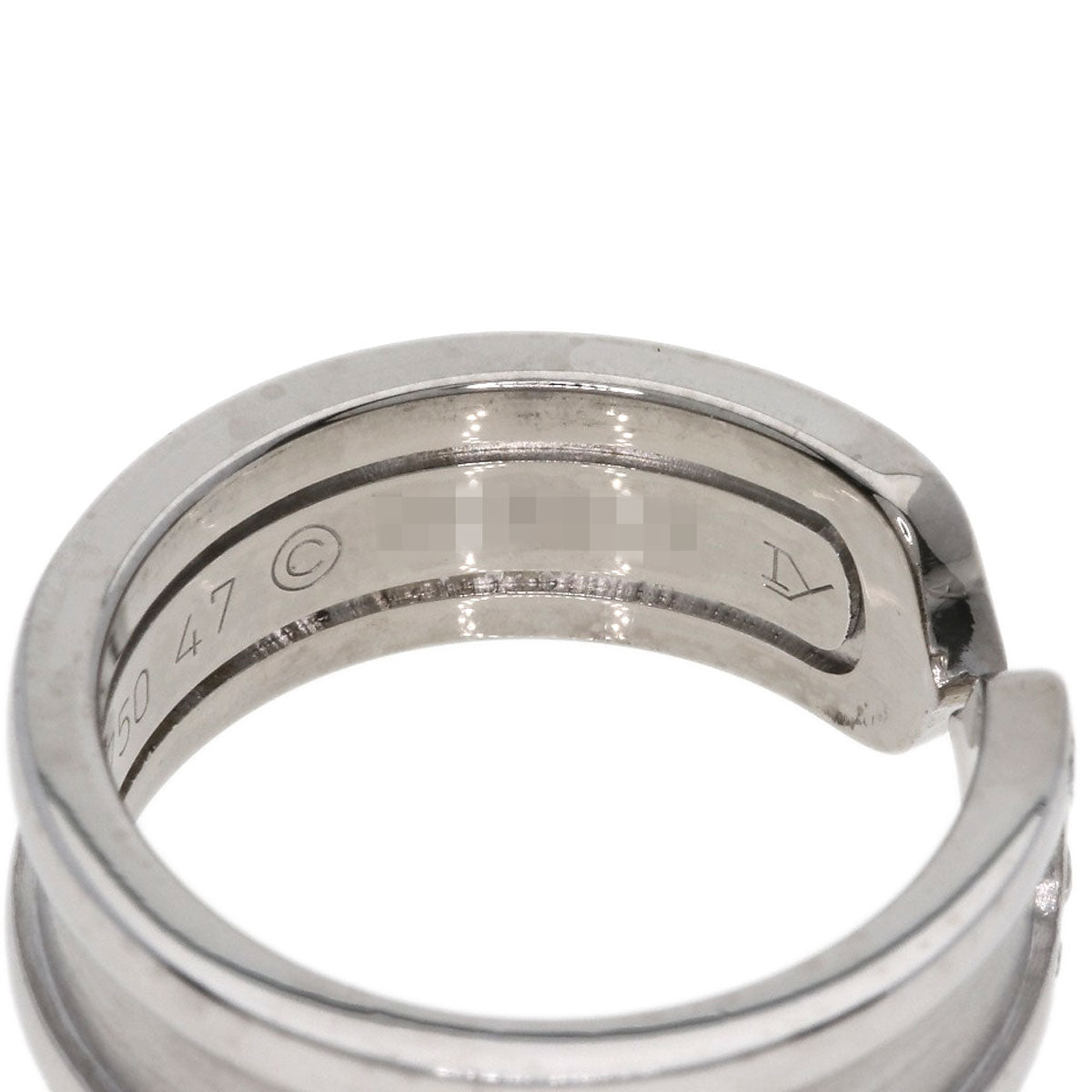CARTIER C2 Ring SM Diamond #47 Ring K18 White Gold Ladies [Used]