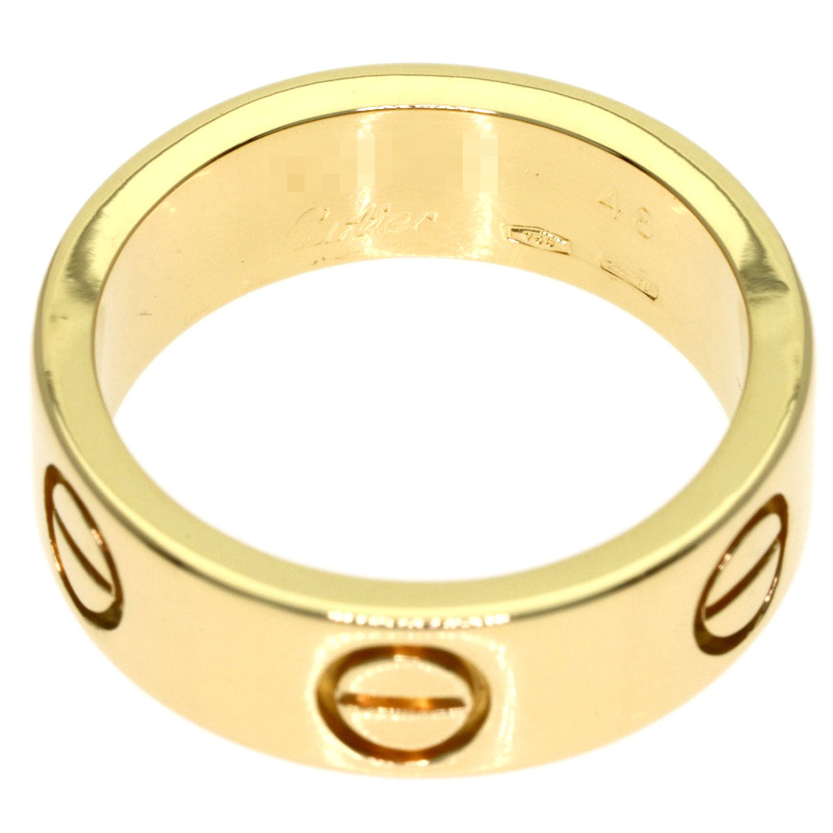 CARTIER love ring #48 Ring K18 Yellow Gold Ladies [Used]