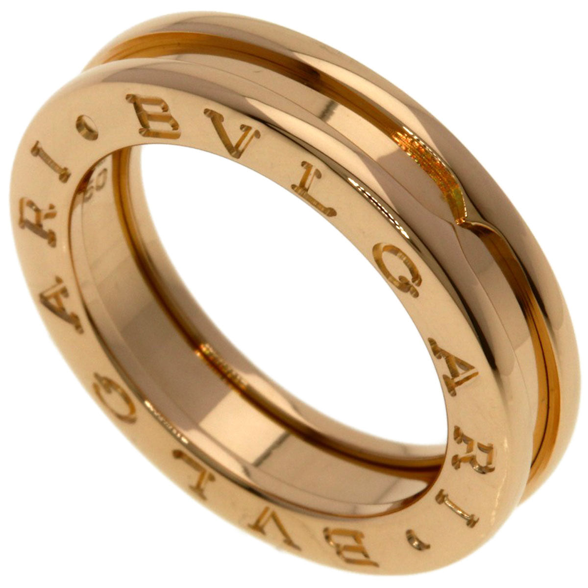 BVLGARI B.zero1 1 band #50 Ring K18 Pink Gold Ladies [Used]