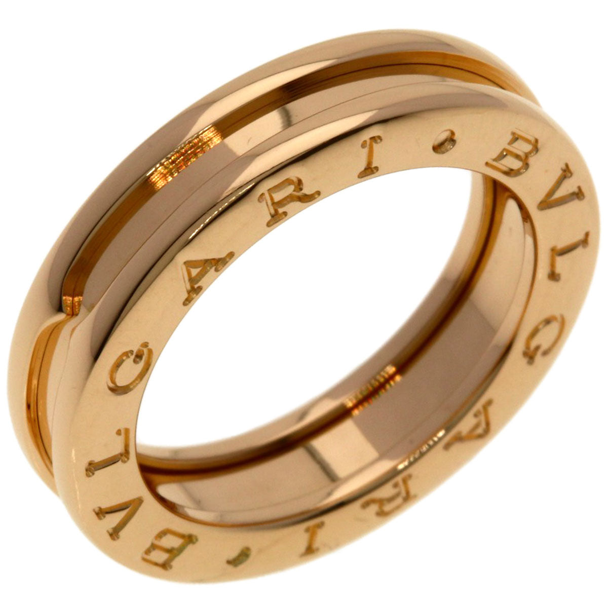BVLGARI B.zero1 1 band #50 Ring K18 Pink Gold Ladies [Used]