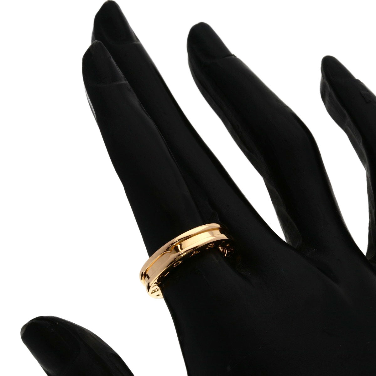 BVLGARI B.zero1 1 band #50 Ring K18 Pink Gold Ladies [Used]