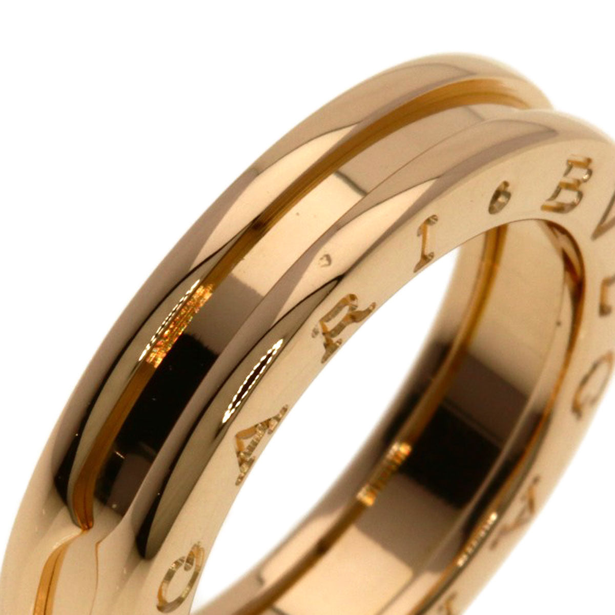 BVLGARI B.zero1 1 band #50 Ring K18 Pink Gold Ladies [Used]