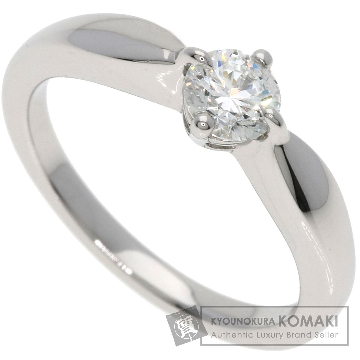 BVLGARI Dedicata a Venezia Diamond F-VVS2-EX Ring Platinum PT950 Ladies [Used]