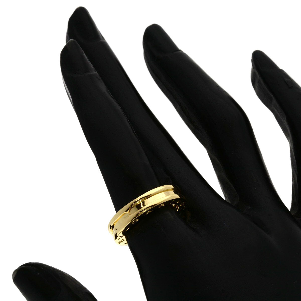 BVLGARI B.zero1 1 band #50 Ring K18 Yellow Gold Ladies [Used]