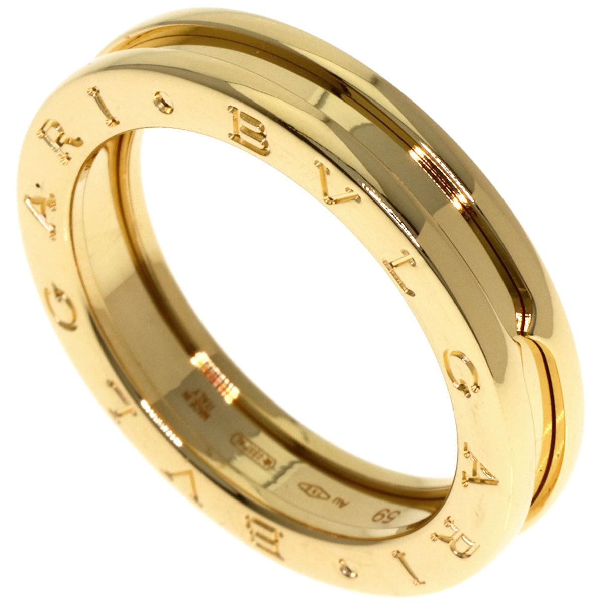 BVLGARI B.zero1 1 band #59 Ring K18 Yellow Gold Ladies [Used]