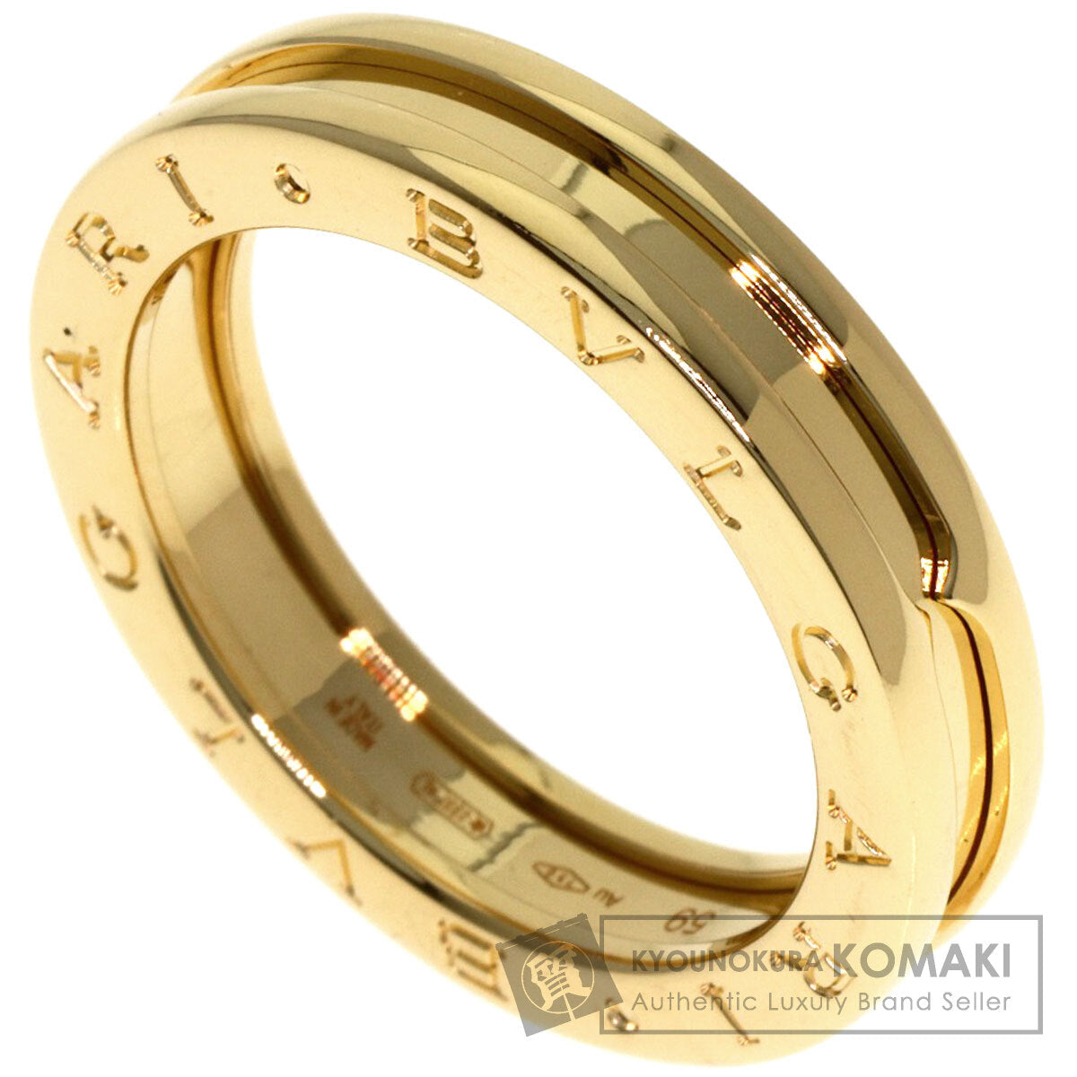 BVLGARI B.zero1 1 band #59 Ring K18 Yellow Gold Ladies [Used]