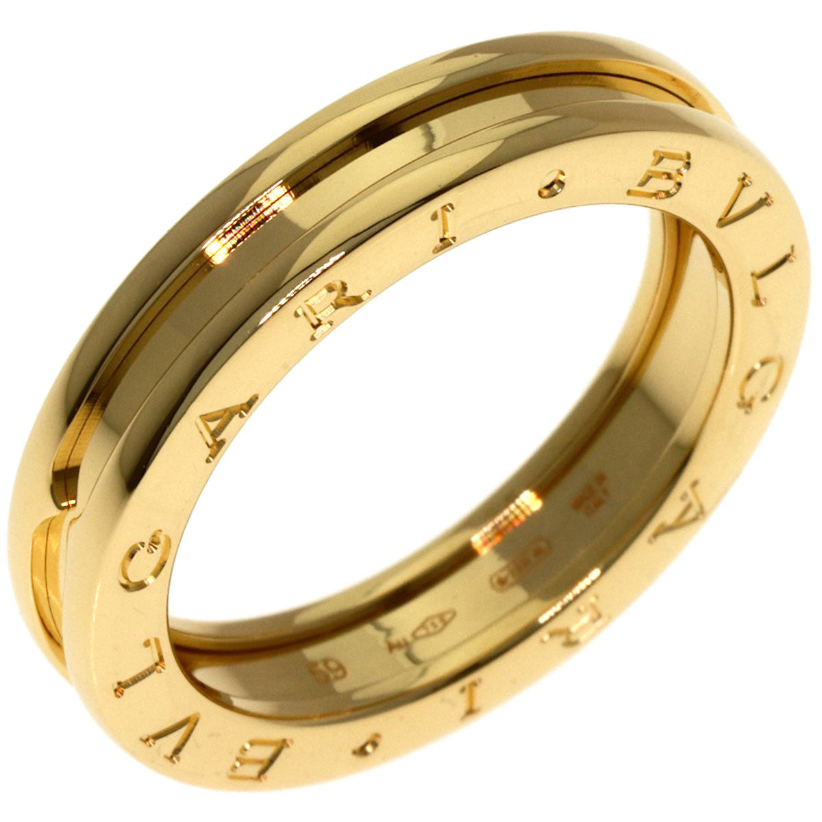 BVLGARI B.zero1 1 band #59 Ring K18 Yellow Gold Ladies [Used]