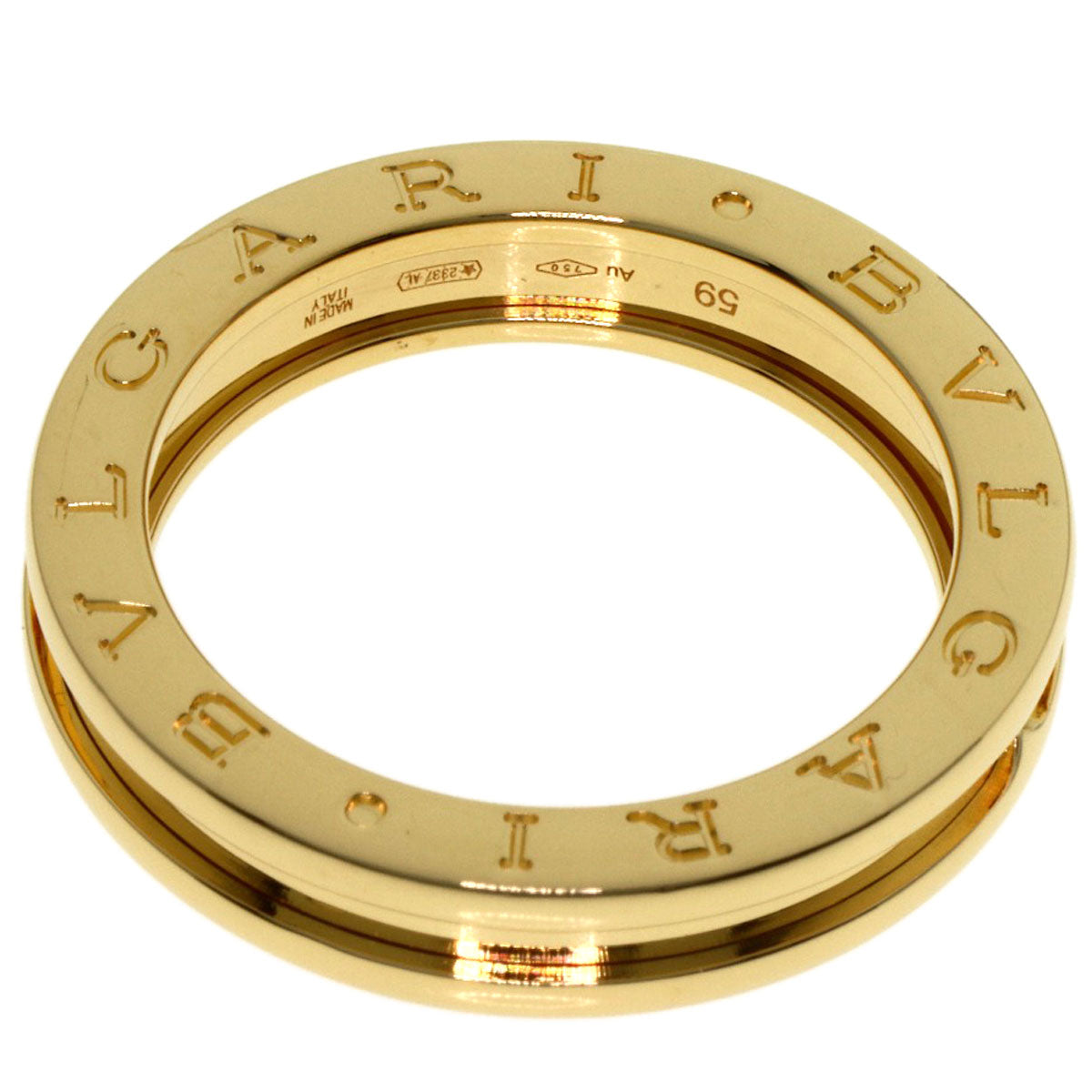 BVLGARI B.zero1 1 band #59 Ring K18 Yellow Gold Ladies [Used]