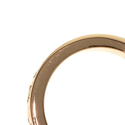 BVLGARI Double logo 1P Diamond Ring K18 Pink Gold Ladies [Used]
