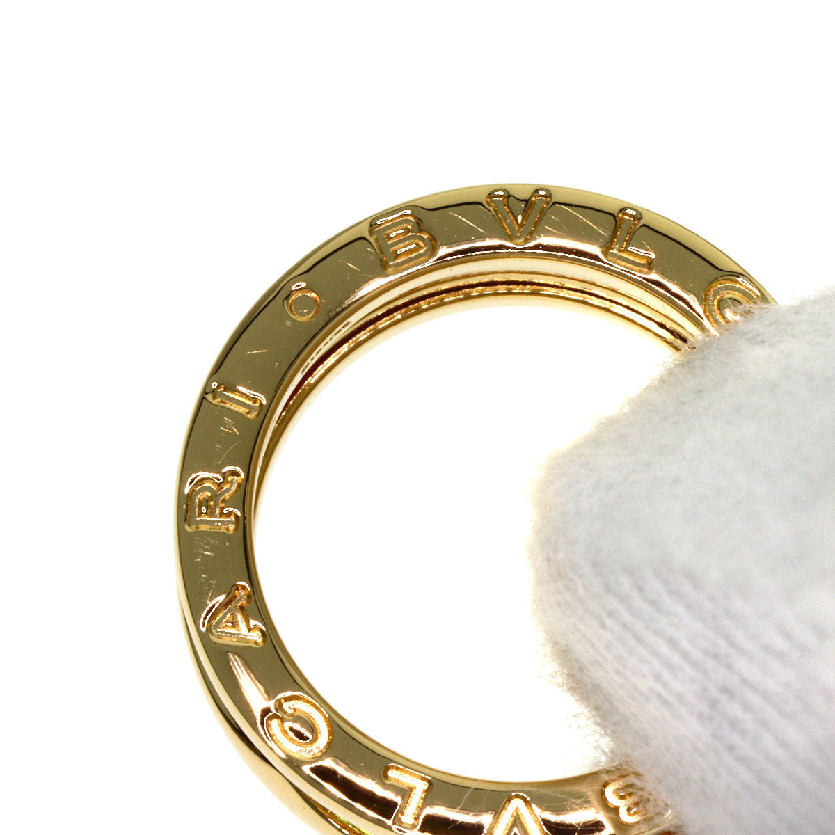 BVLGARI B.zero1 2 Band #51 Ring K18 Yellow Gold Ladies [Used]