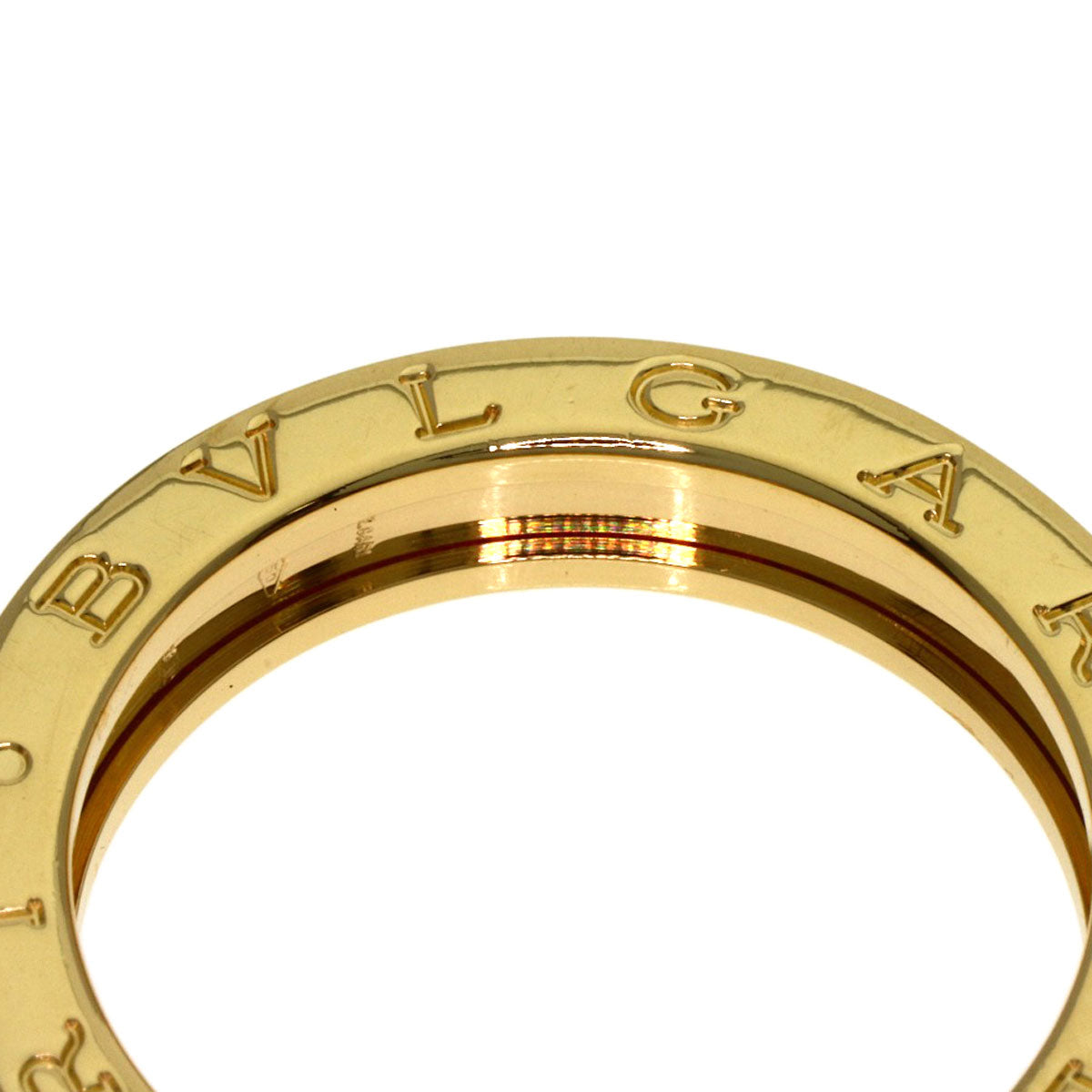 BVLGARI B.zero1 1 Band #61 Ring K18 Yellow Gold Ladies [Used]