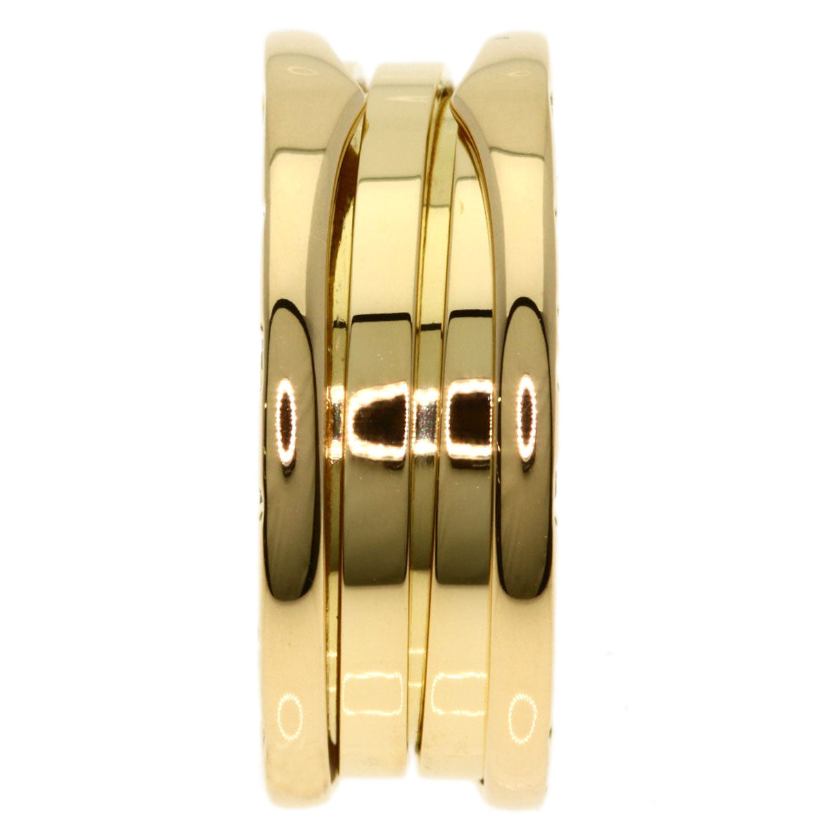BVLGARI B.zero1 2 band #55 Ring K18 Yellow Gold Ladies [Used]