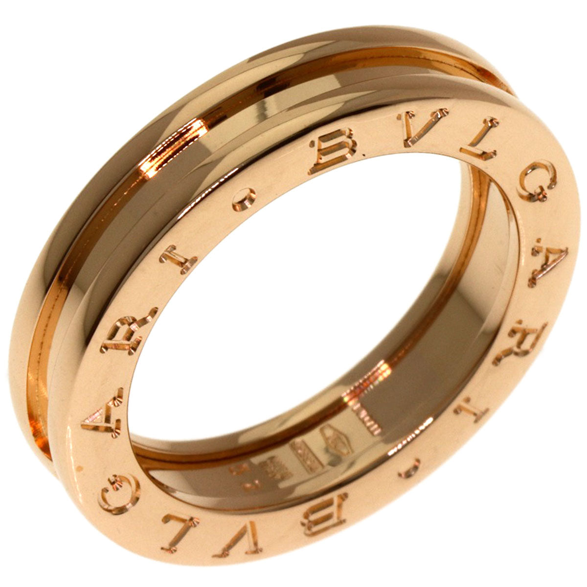 BVLGARI B.zero1 1 band #52 Ring K18 Pink Gold Ladies [Used]