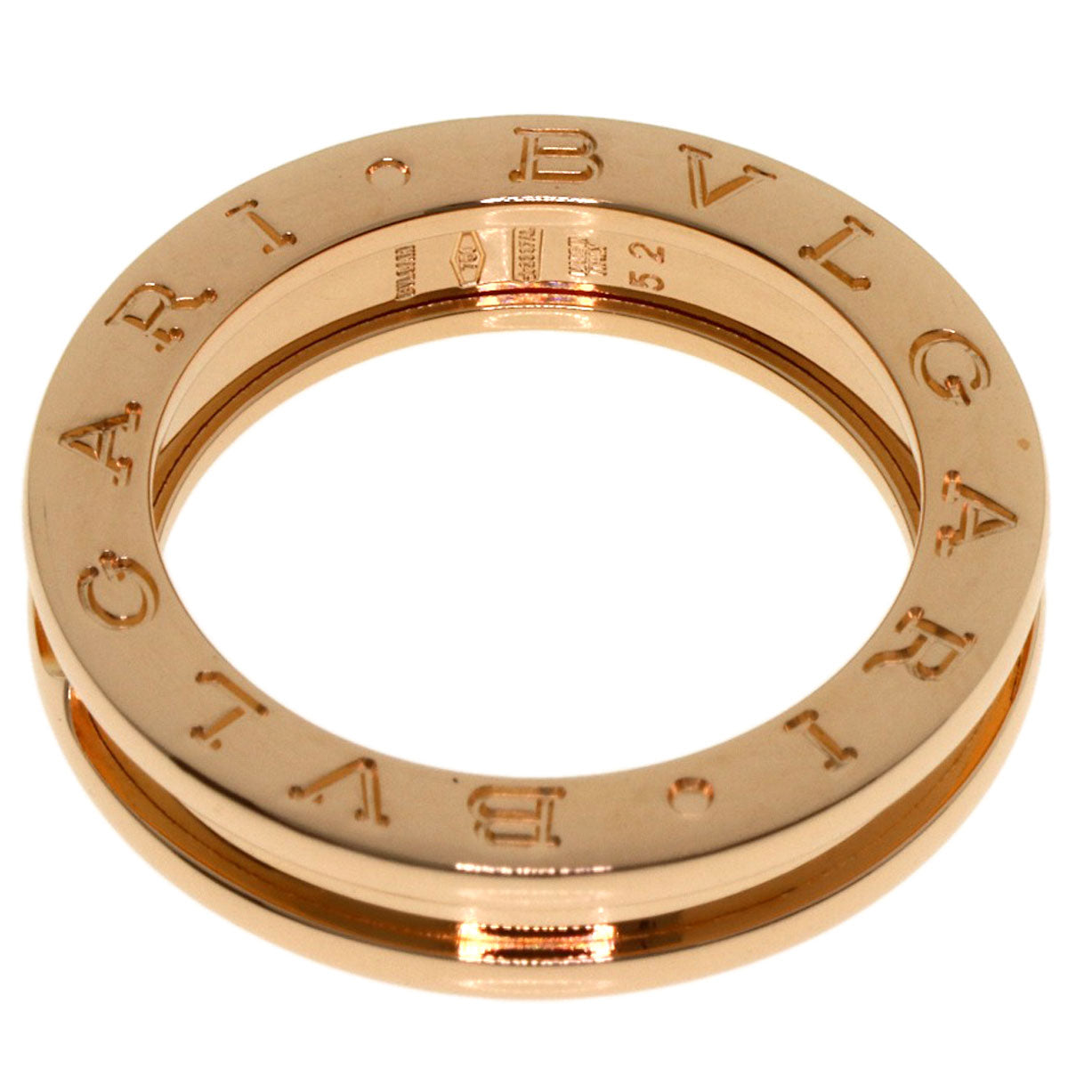 BVLGARI B.zero1 1 band #52 Ring K18 Pink Gold Ladies [Used]