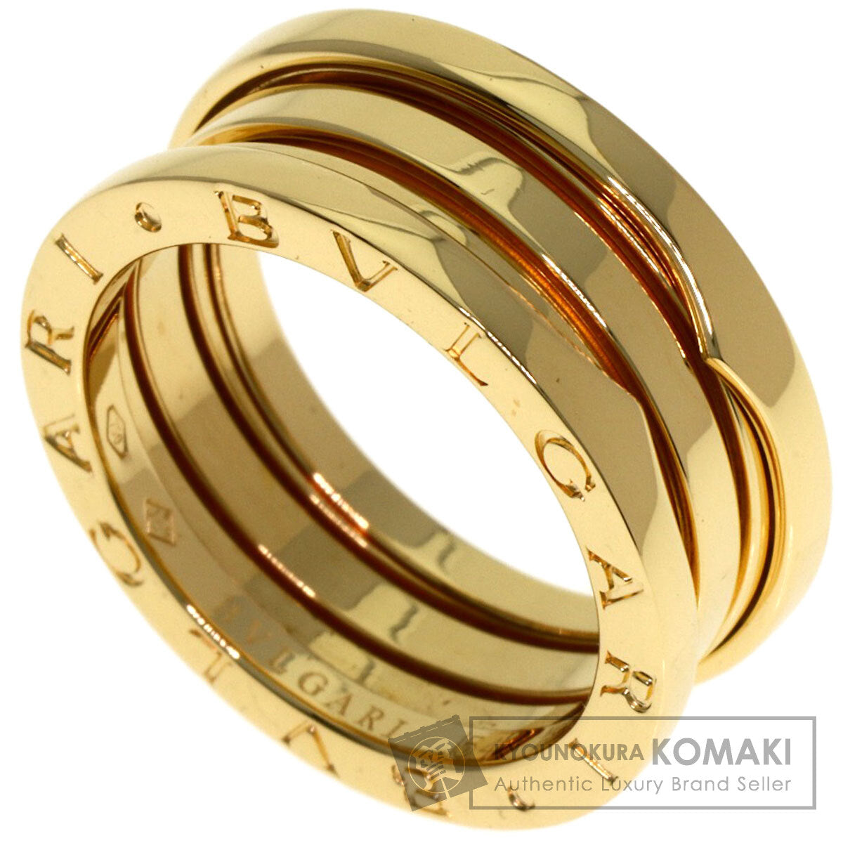 BVLGARI B.zero1 2 band #54 Ring K18 Yellow Gold Ladies [Used]