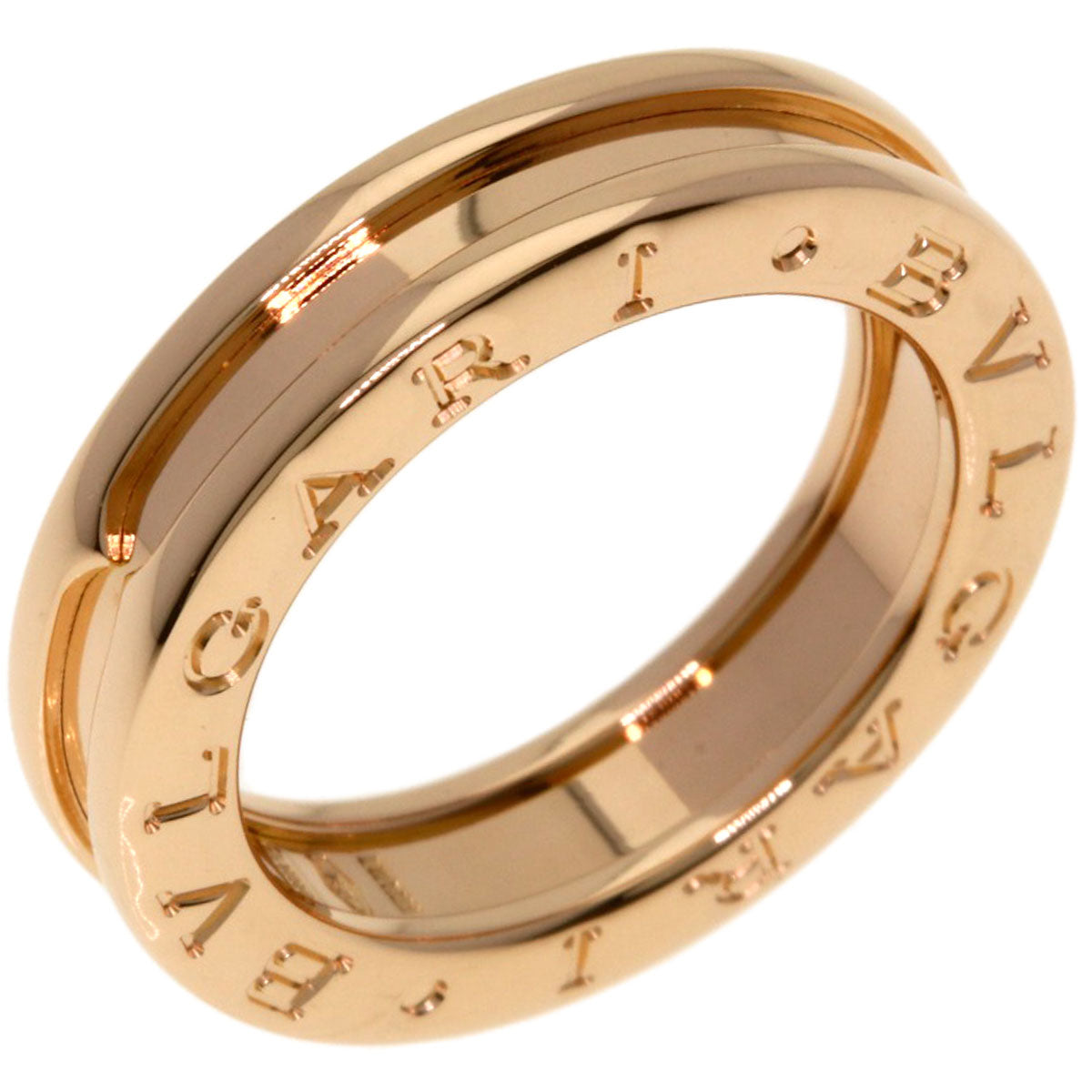 BVLGARI B.zero1 1 band #49 Ring K18 Pink Gold Ladies [Used]
