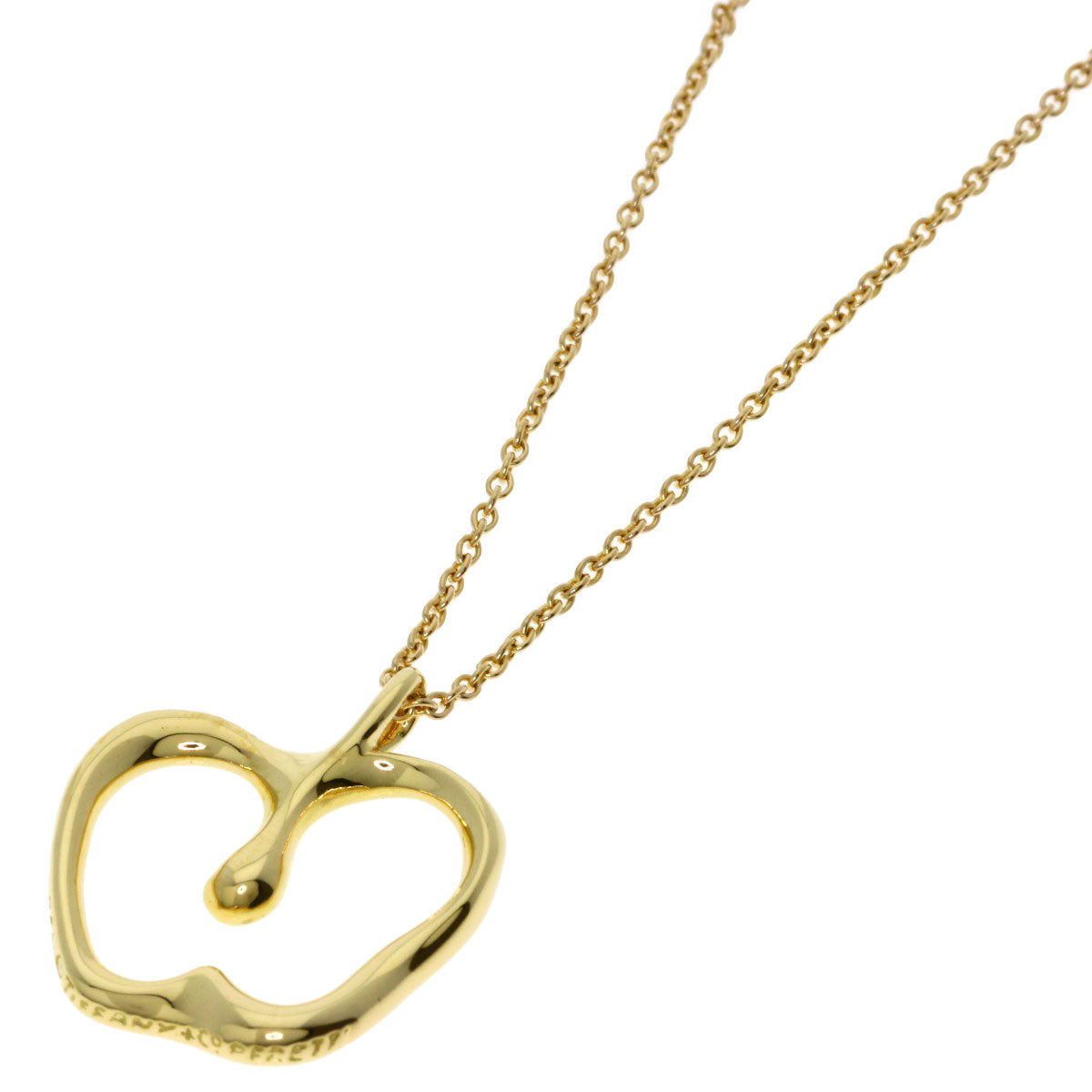 TIFFANY&Co. Apple Necklace K18 Yellow Gold Ladies [Used]