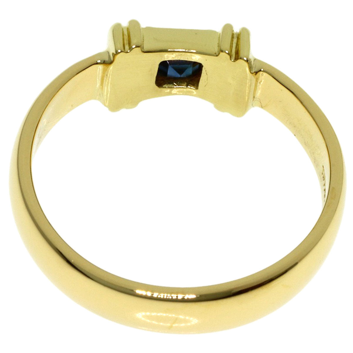 TIFFANY&Co. Stacking sapphire Ring K18 Yellow Gold Ladies [Used]