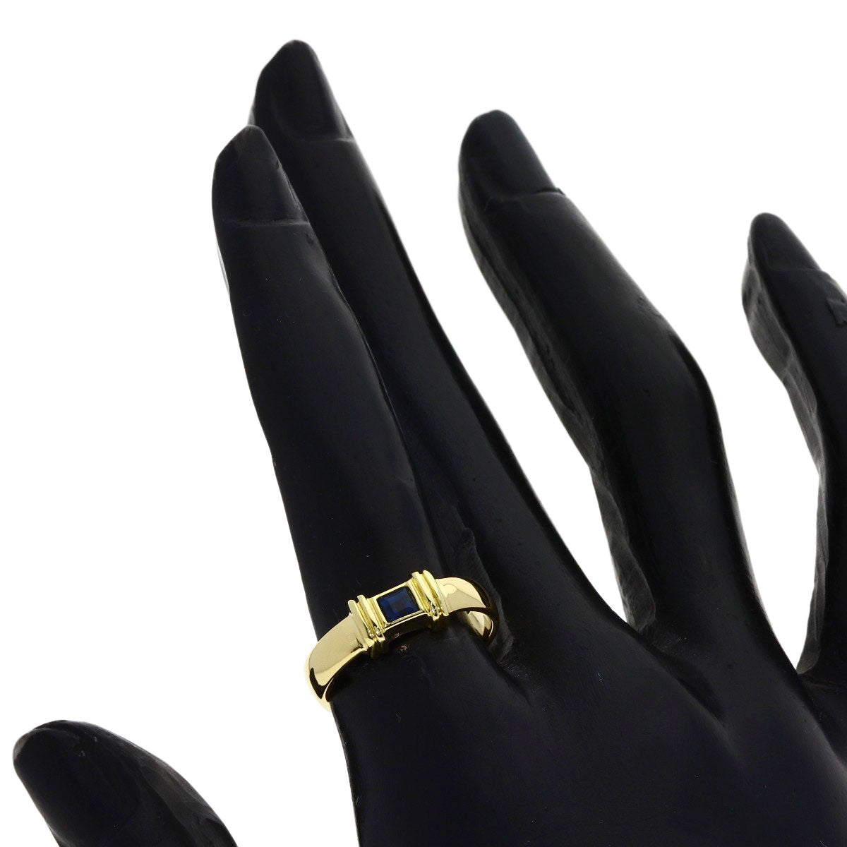 TIFFANY&Co. Stacking sapphire Ring K18 Yellow Gold Ladies [Used]