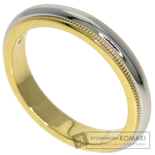 TIFFANY&Co. Milgrain Ring K18 Yellow Gold PT950Ladies [Used]