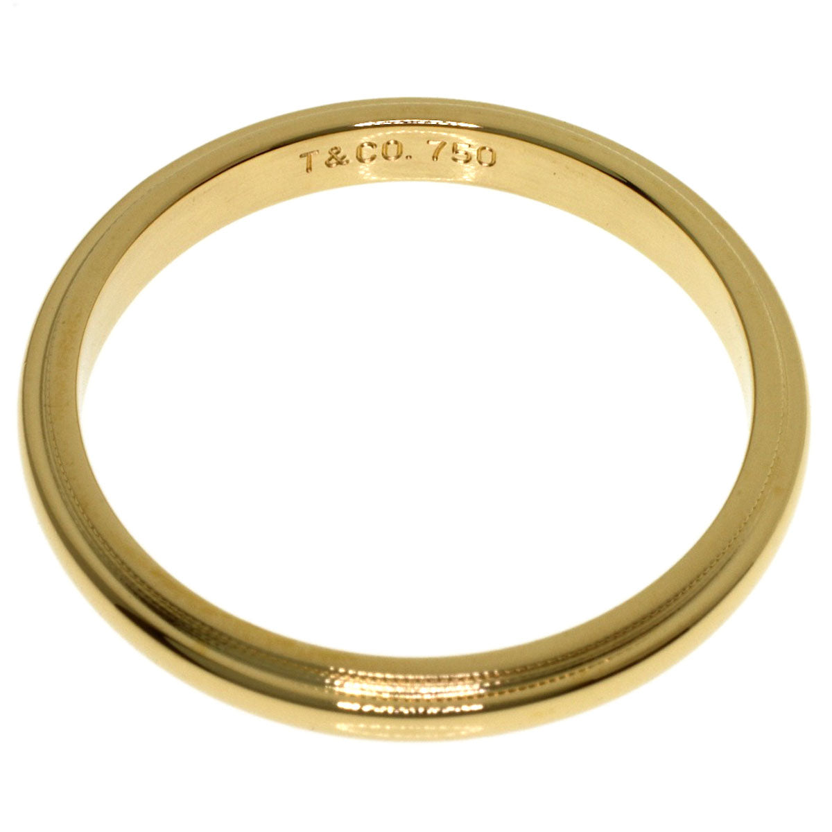 TIFFANY&Co. Milgrain Ring K18 Yellow Gold Ladies [Used]