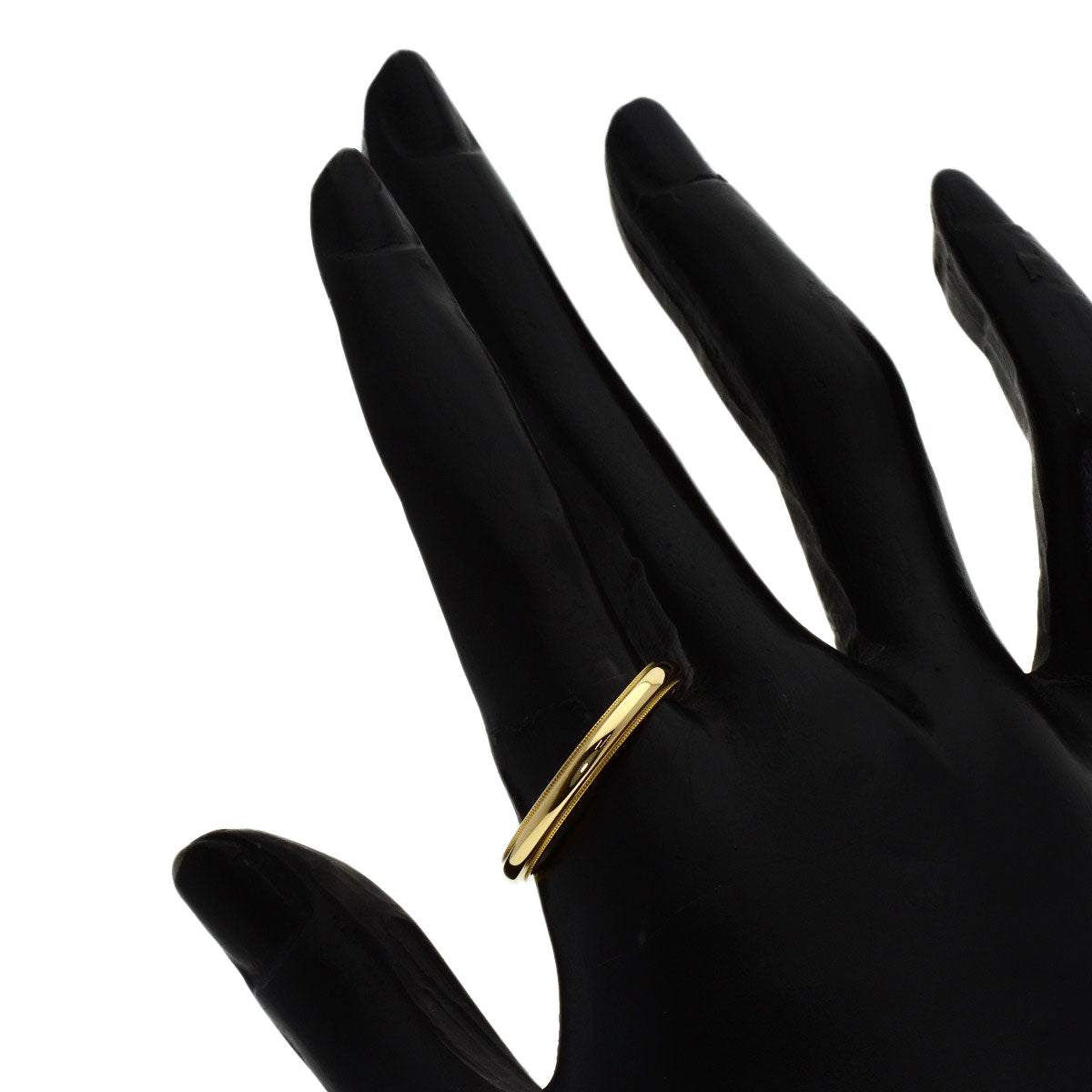 TIFFANY&Co. Milgrain Ring K18 Yellow Gold Ladies [Used]