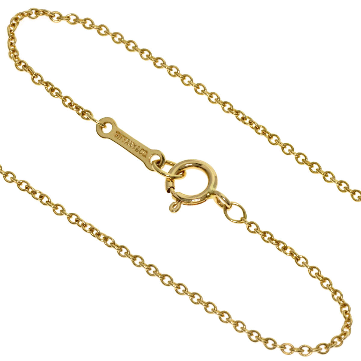 TIFFANY&Co. Bean Necklace K18 Yellow Gold Ladies [Used]