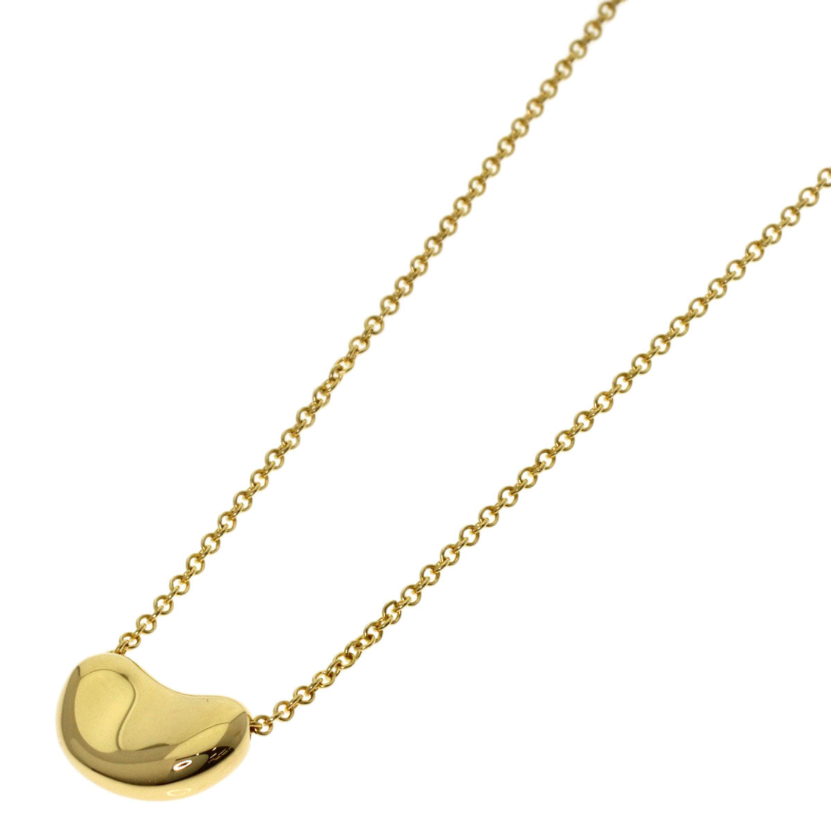 TIFFANY&Co. Bean Necklace K18 Yellow Gold Ladies [Used]